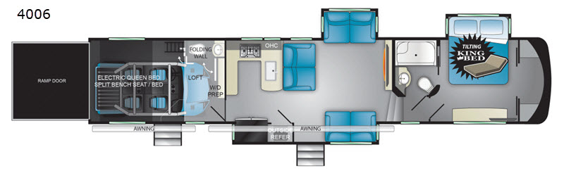 Heartland Toy hauler floorplan