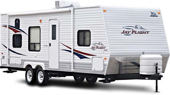 Great example of a wood frame design-the Jayco Jay Flight.