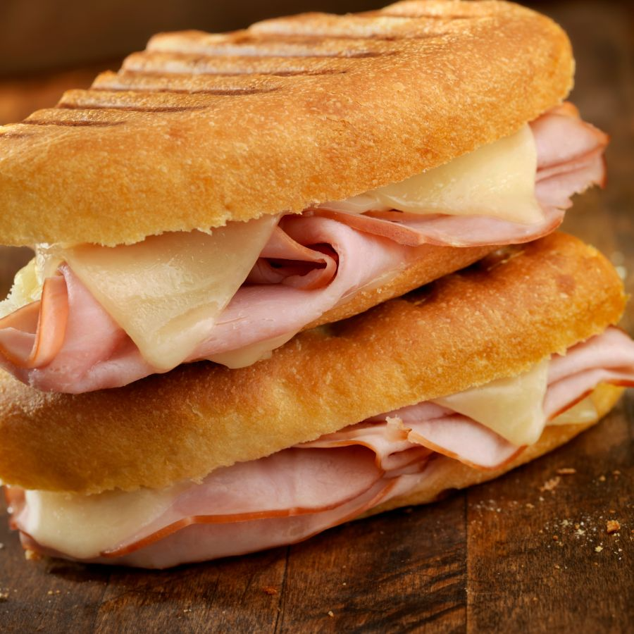 Ham and swiss sandwiches