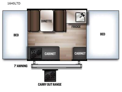 Forest River Rockwood freedom series floorplan